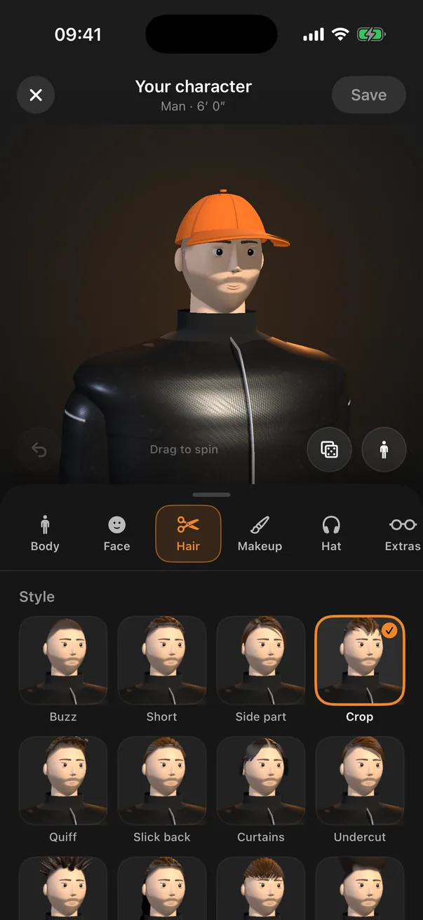 Choosing a hairstyle