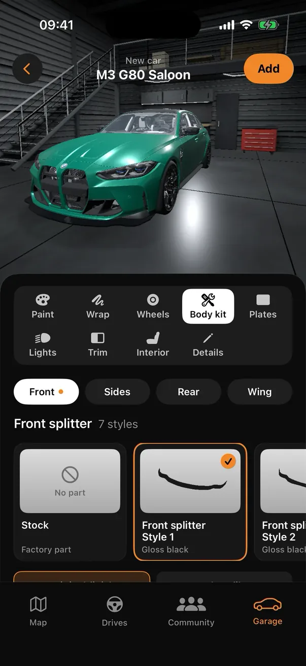 Choosing a front splitter