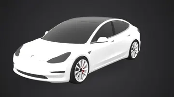 2018 Tesla Model 3 in Motora’s 3D garage